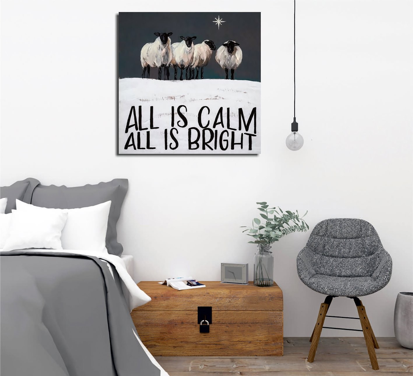 Slika na zidu na platnu 45x45cm