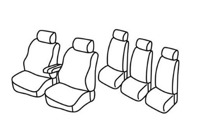 Auto Presvlake Univerzalne Velur 2+3