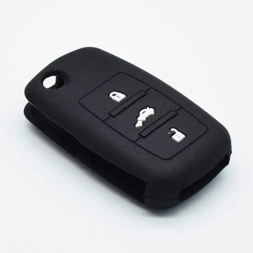 Navlaka Za Ključ Silikonska Vw Tip 20 Crna (Tri Tipke)