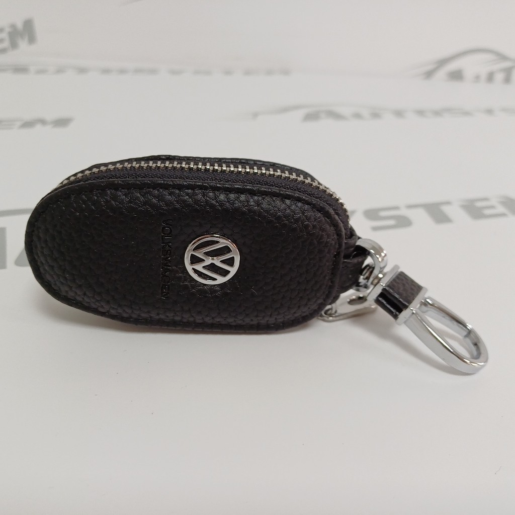 Torbica Kožna Za Ključ Crna Vw