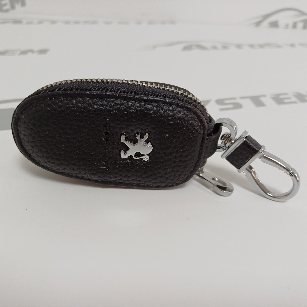 Torbica Kožna Za Ključ Crna Peugeot