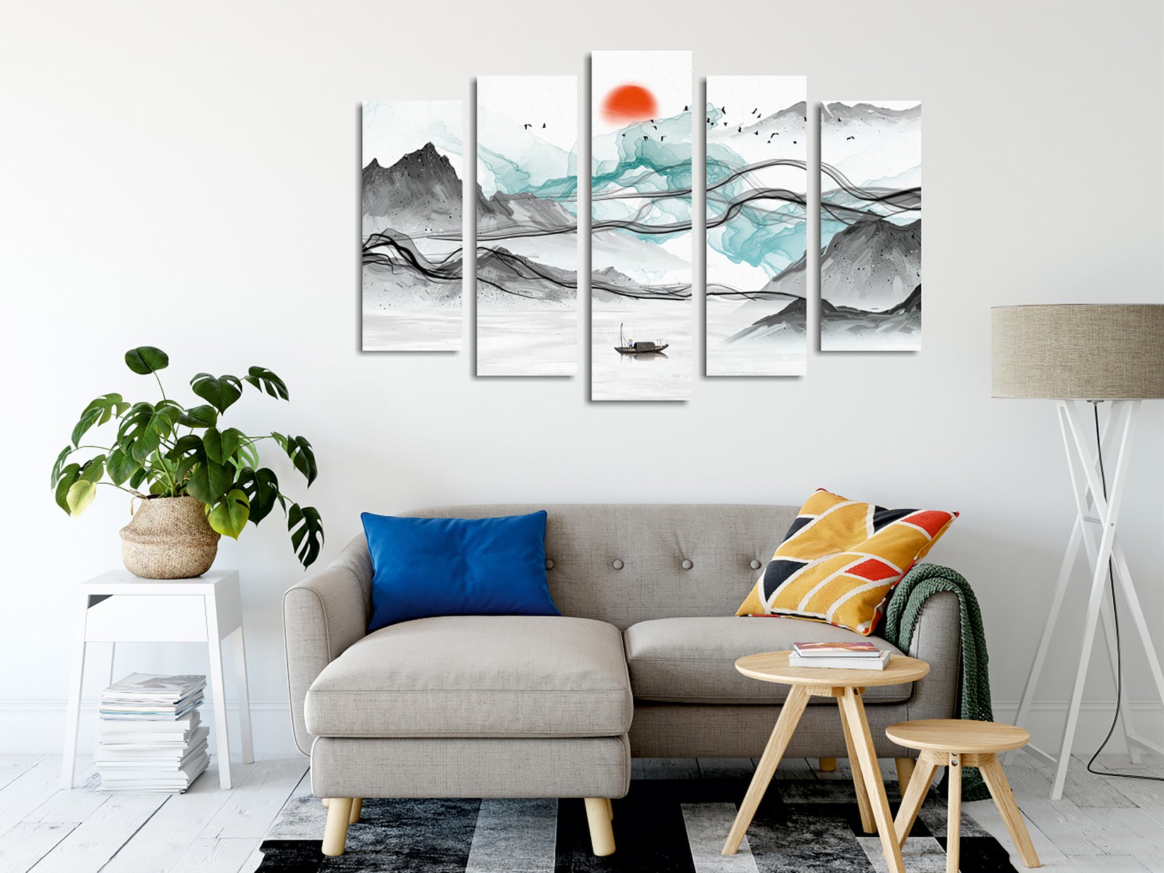 Wallity slika na platnu od 5 dijelova