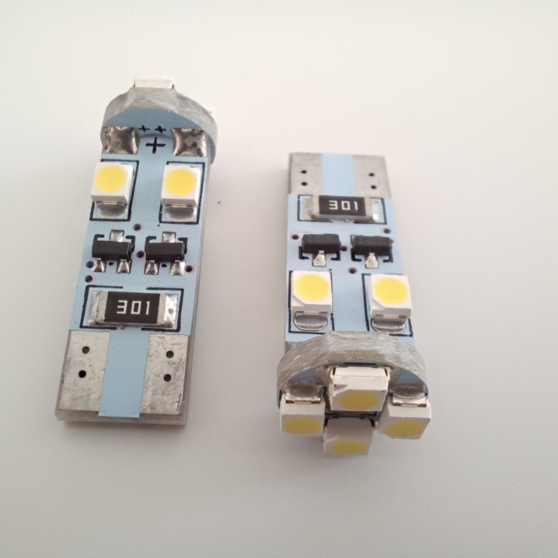 HSUN Sijalica 12V T10-8 Led Bijela Canbus 1210Smd(Par)