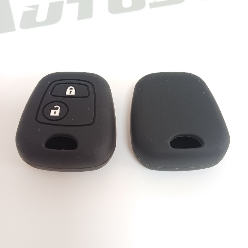 Navlaka Za Ključ Silikonska Peugeot Tip 11 Crna (Dvije Tipke)