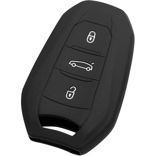 Navlaka Za Ključ Silikonska Peugeot Tip 10 Crna (Tri Tipke)