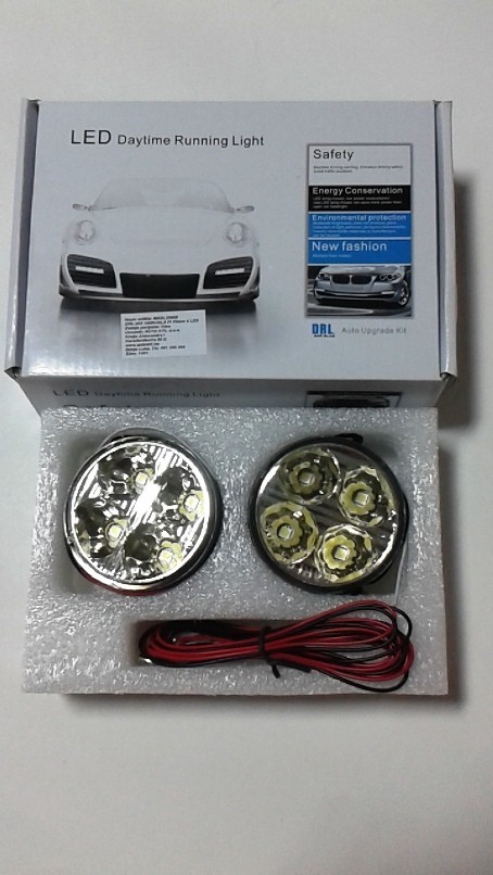 Dnevna Led Svijetla Drl-003 Okrugla Fi70Mm 4 Led