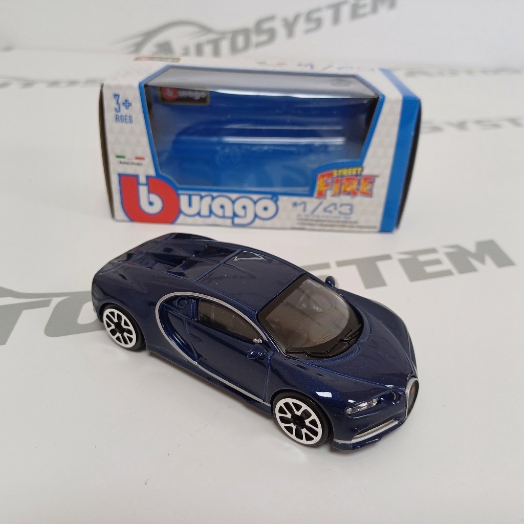 Burago Auto Igračka Bugatti Chiron, 1:43, Plavi