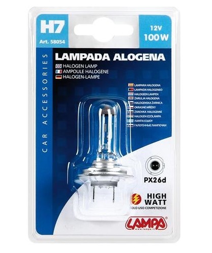 Sijalica Lampa 12V H7 100W Blister