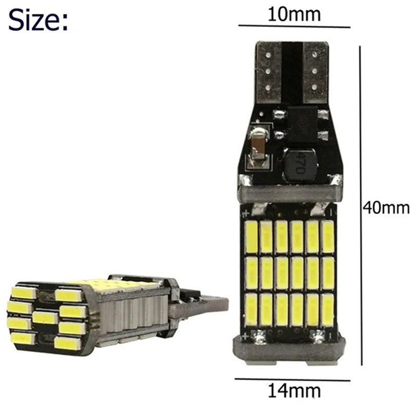 Autosystem Sijalice Led 12V W16W 45Smd Canbus Bijela (Par)