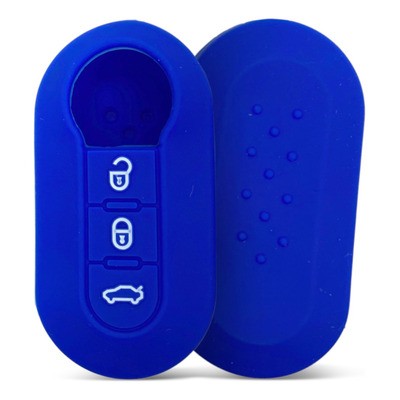 Navlaka Za Ključ Silikonska Fiat Tip 1 Plava (Tri Tipke)