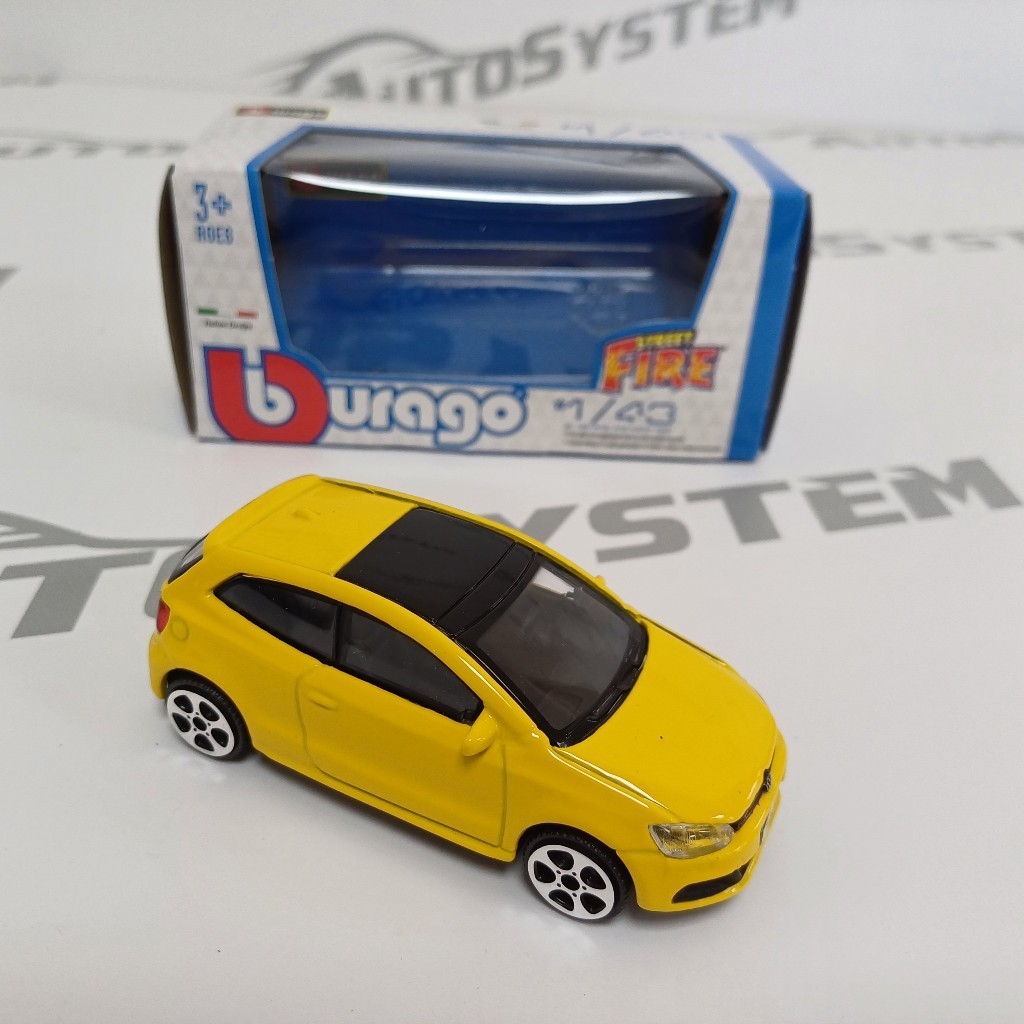 Burago Auto Igračka Vw Polo Gti, 1:43, Žuti