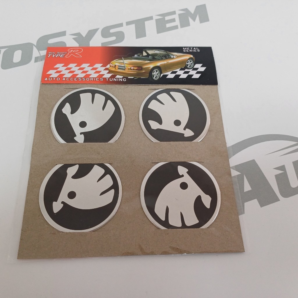 Amblem Silikonski Crni 4/1 Fi55Mm Škoda Crni