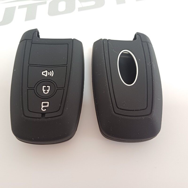 Navlaka Za Ključ Silikonska Ford Tip 8 Crni (Tri Tipke)
