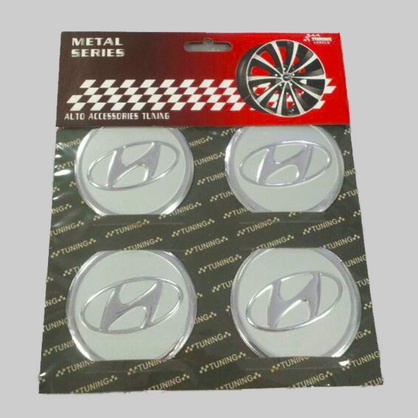 Amblemi Silikonski Sivi 4/1 Fi60Mm Hyundai