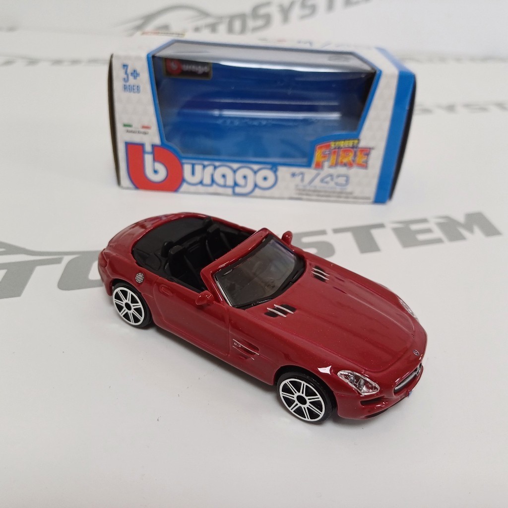 Burago Auto Igračka Mercedes Amg Gt Cabrio, 1:43, Crveni