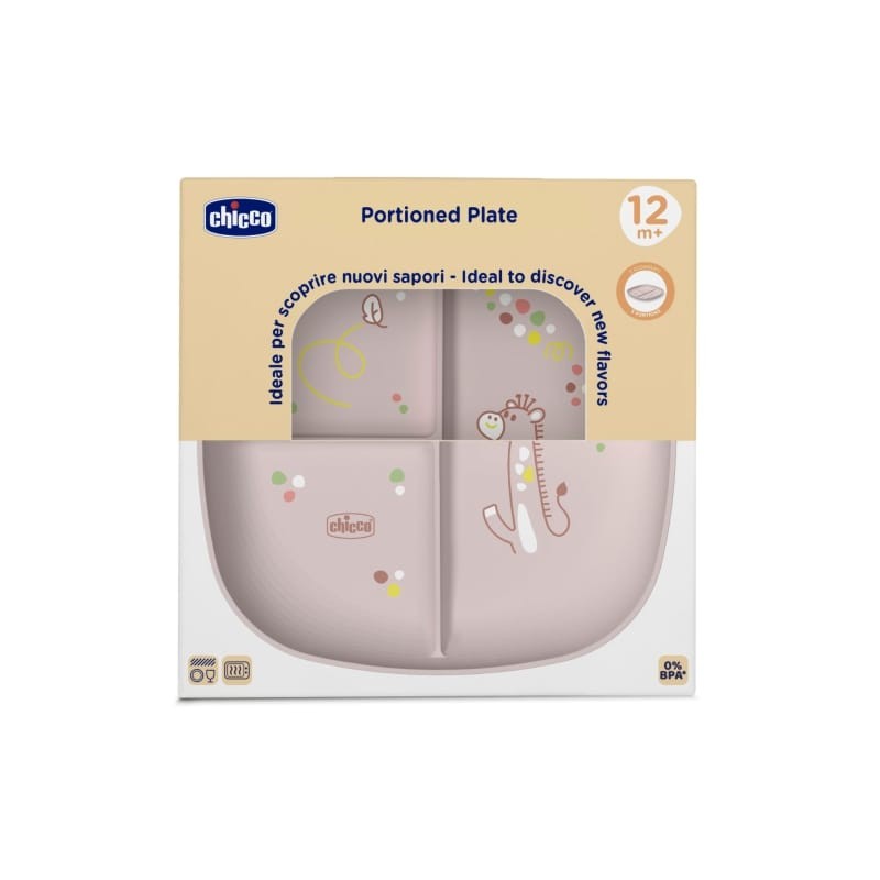 Chicco Tanjur sa odjeljcima za bebe, 12m+, Roze