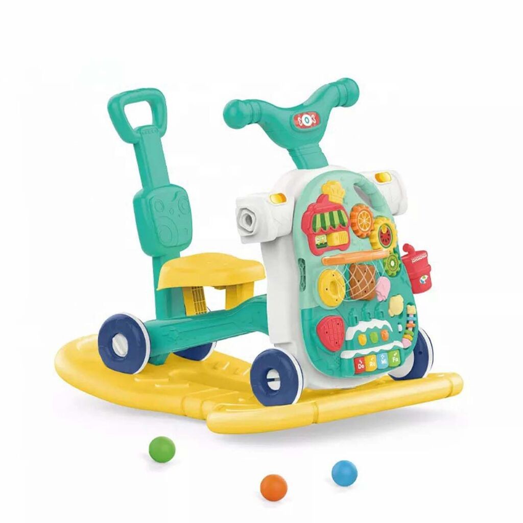 Denis Didaktička 5u1 hodalica, Multivozilica-igralica,Zelena