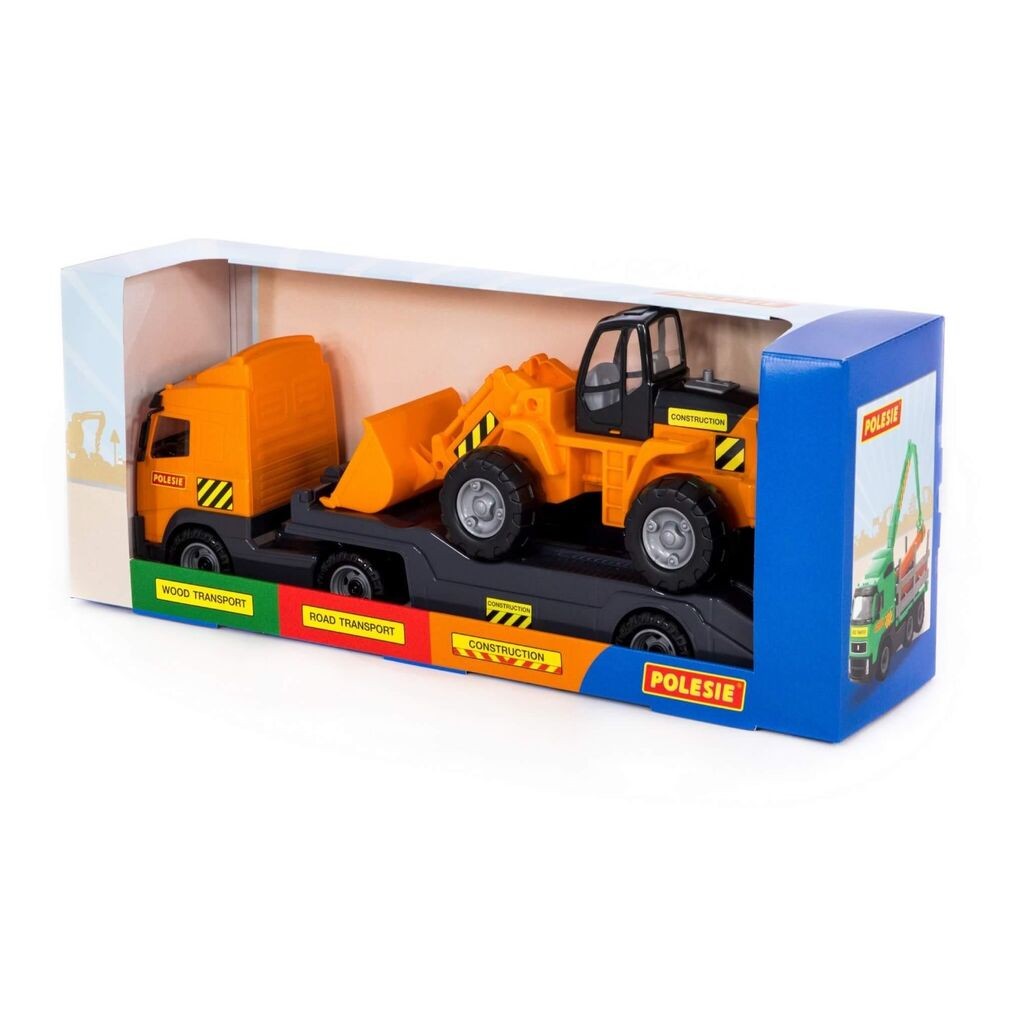 Polesie City kamion+utovarivač, Narandžasto-crni