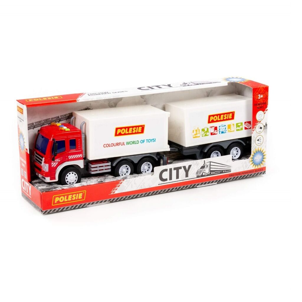 Polesie City kamion sa prikolicom, Belo-crveni