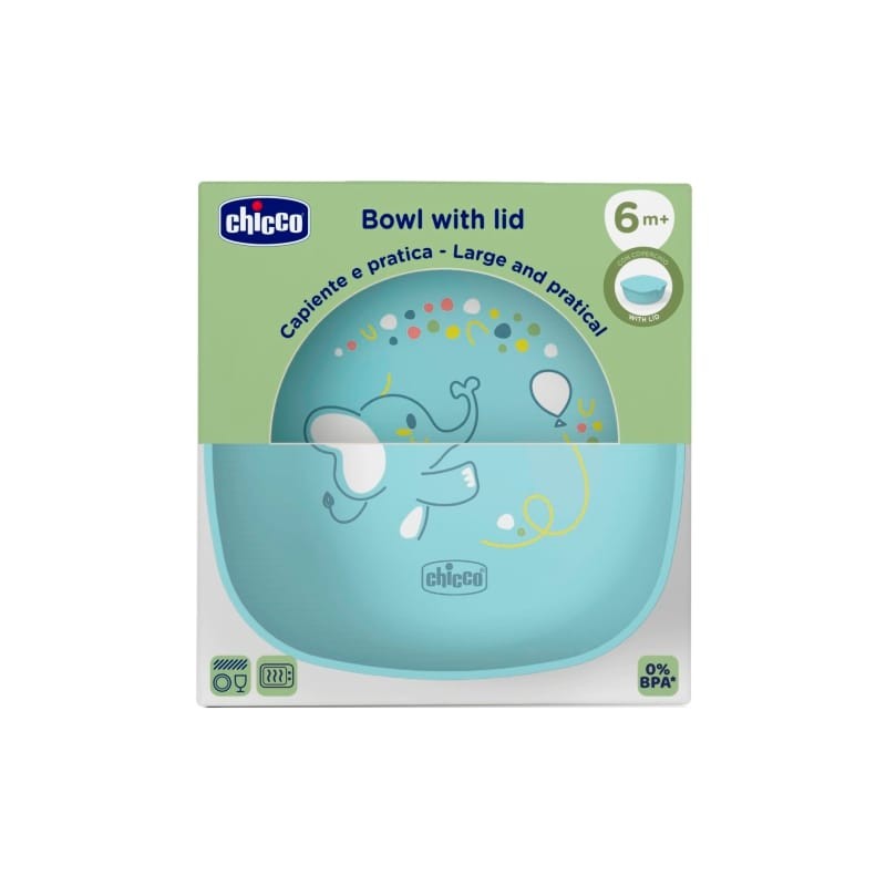 Chicco Zdjelica s poklopcem, 6m+, Plavi