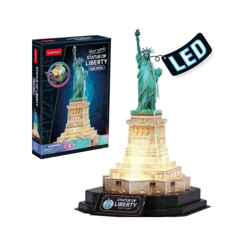 Cubic fun Slagalica Statue Of Liberty Night Edition L536H, 28 Dela