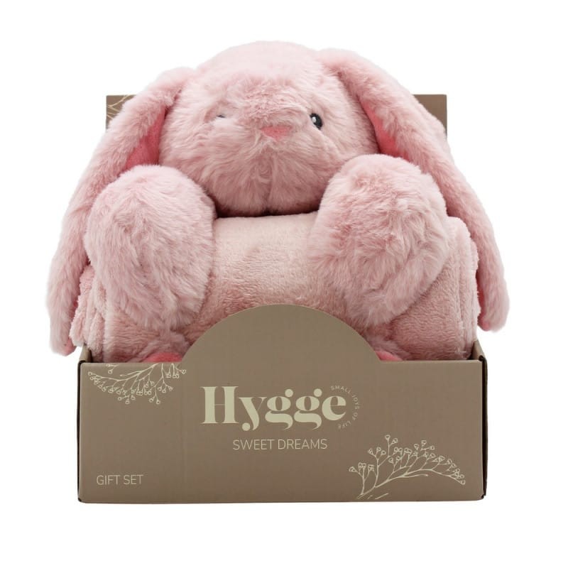 Hygge sweet dreams Dekica sa igračkom Bunny, Roza