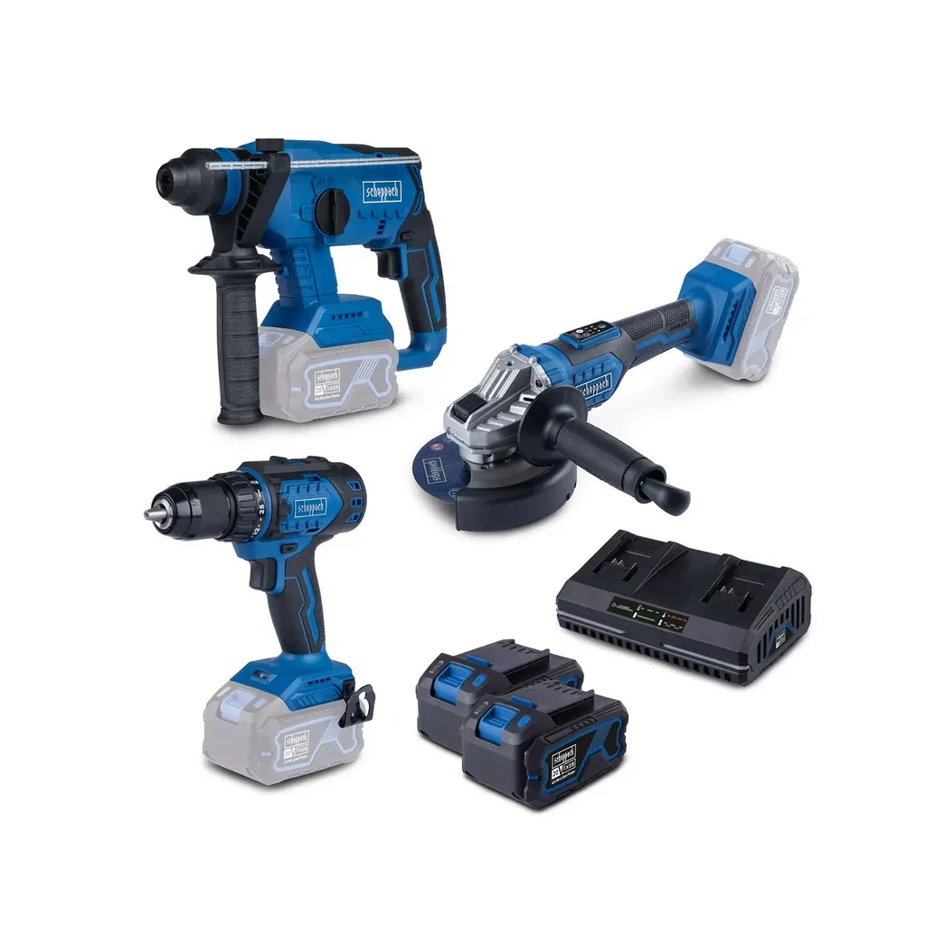 Scheppach Set aku alata IXES BPS100, Plavo-crni