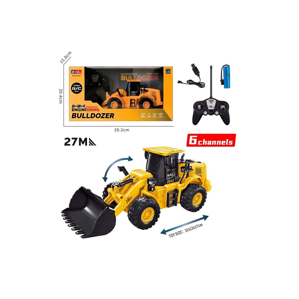 R/C Utovarivač , USB, Žuti