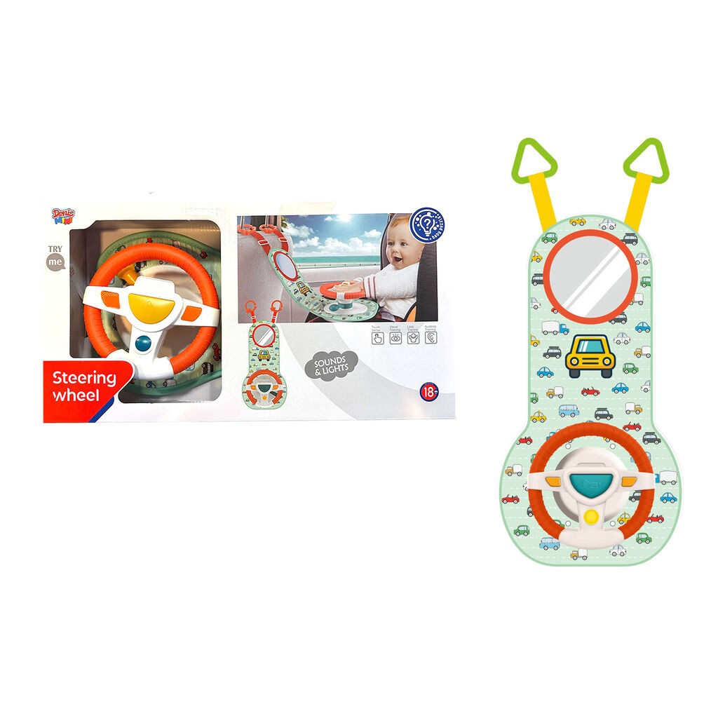 Denis Bebi volan za igru s glazbom i svjetlom, Na baterije