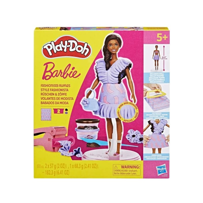 Play doh Lutka Barbie fashionista ruffles g1359