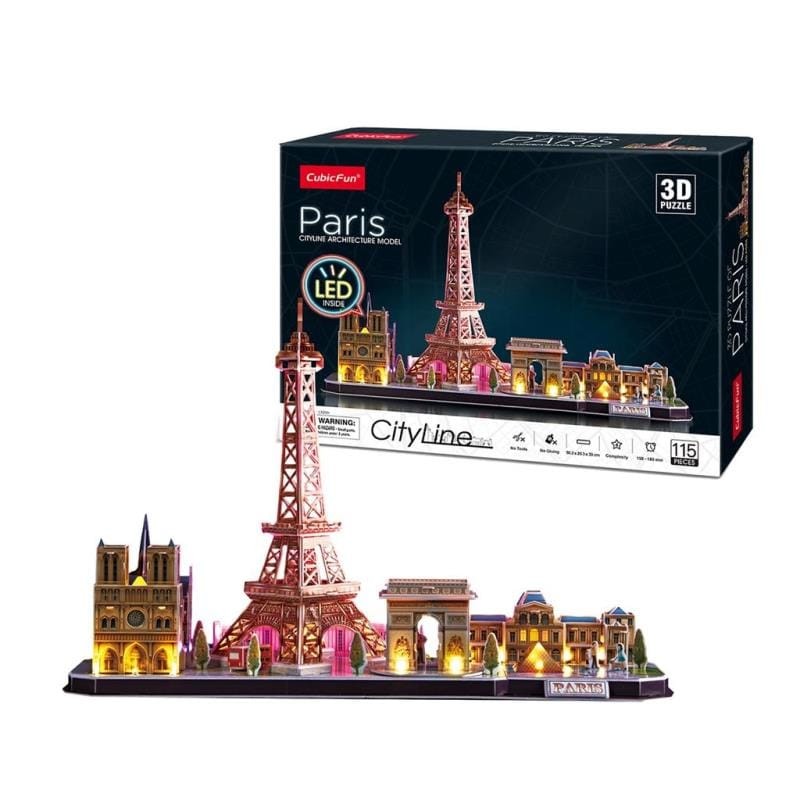 Cubic fun Slagalica Led Paris Cityline L525H, 68 Dela