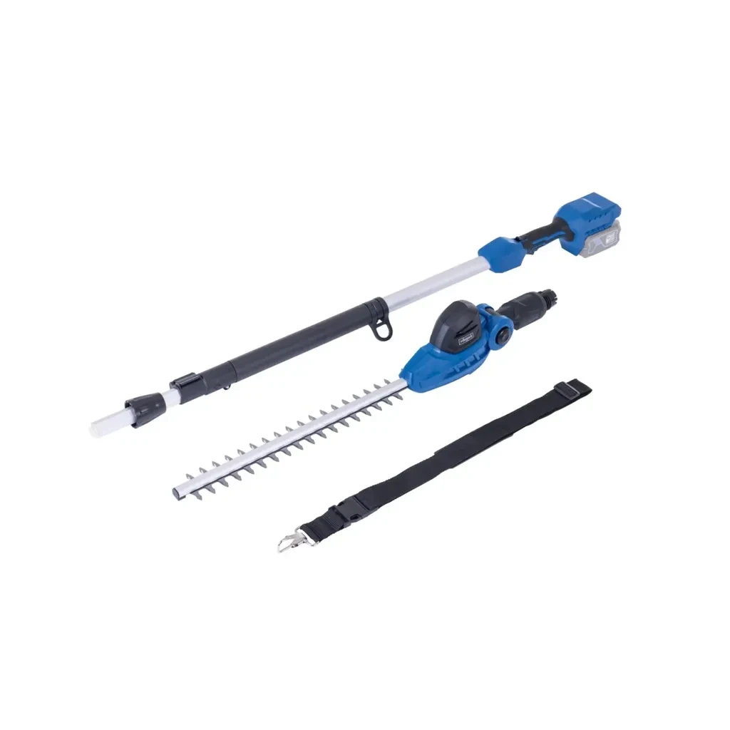 Scheppach Aku teleskopski trimer za živu ogradu IXES C-PHS410-X, Solo, Plavo-crni