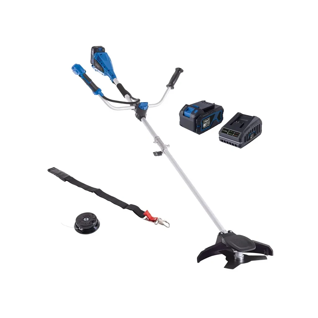 Scheppach Aku trimer za travu brushless IXES BC-BCH330/20-X, Set L, 1x4Ah, Plavo-crni