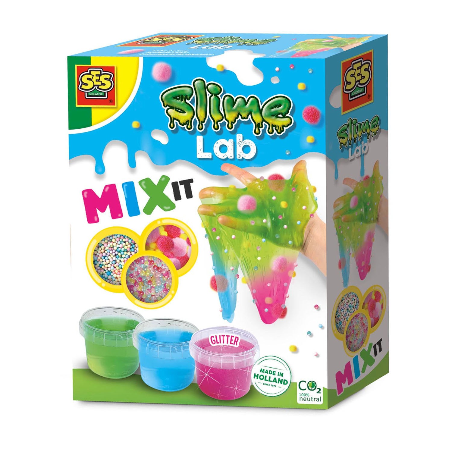 SES Interaktivna igračka Slime Lab Mix It, Šarena