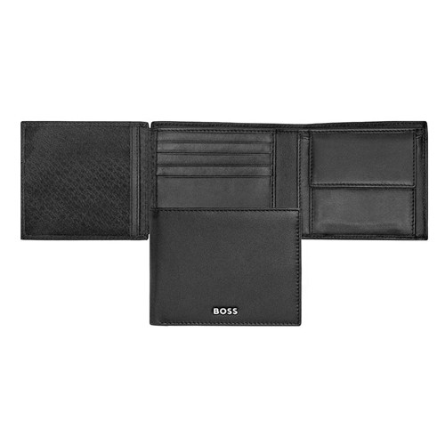 BOSS novčanik, muški, kožni, klasičan, glatki, HLN403A, 11, 5x9, 5x2cm, crni