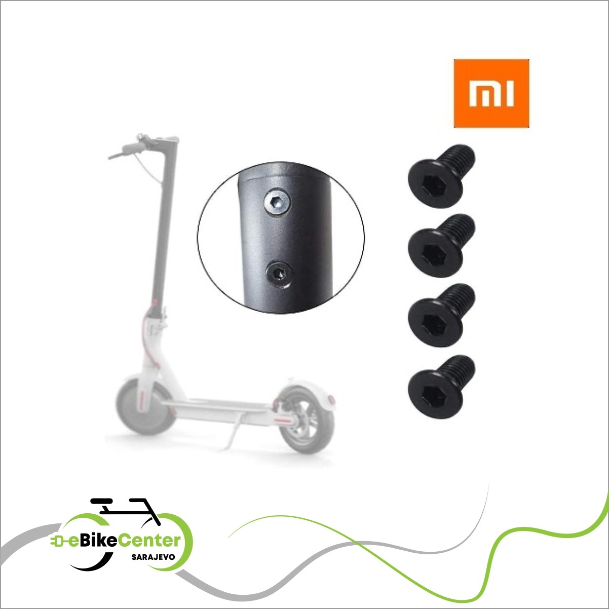 Vijci glave upravljača (4 kom) za Xiaomi M365 / M365 PRO