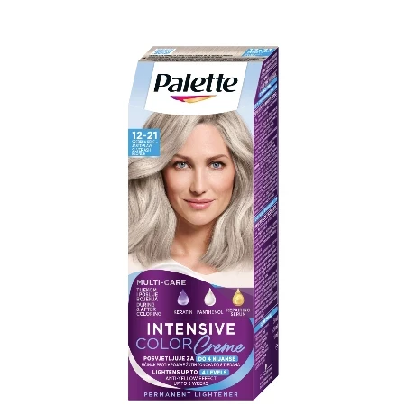 Schwarzkopf boja za kosu 12-21 Palette ICC, srebrno pepeljasto plava