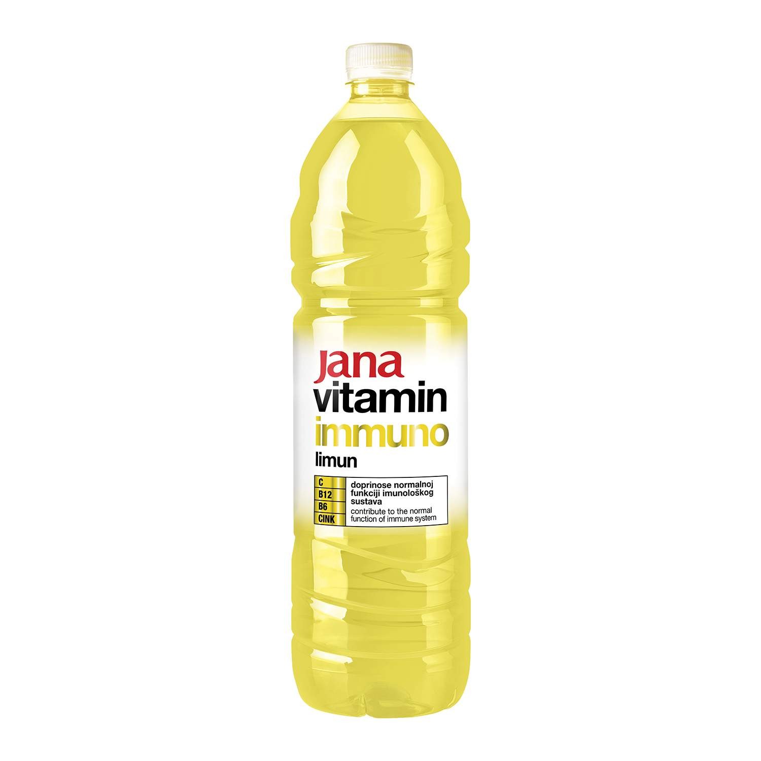 Jana vitaminska voda s okusom limuna Immuno, 1,5l