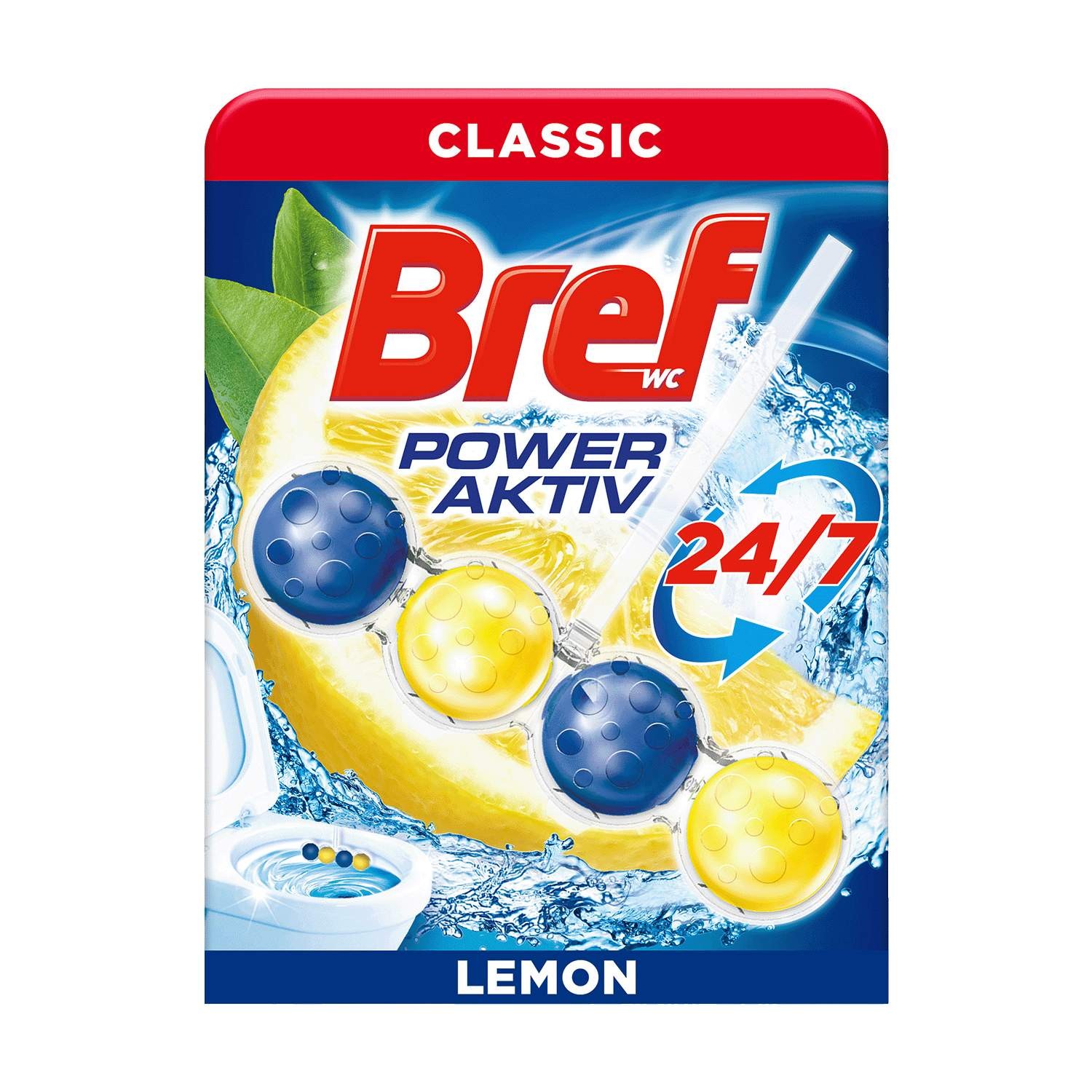 Bref osvježivač za WC šolju Power Activ Lemon