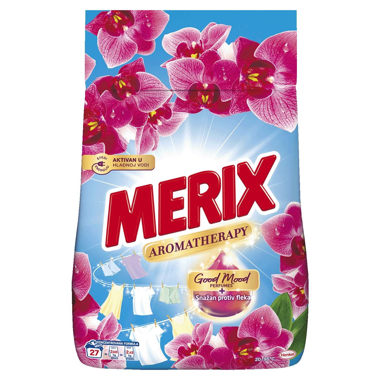 Merix prašak za pranje rublja At Orchid, 2,025 kg