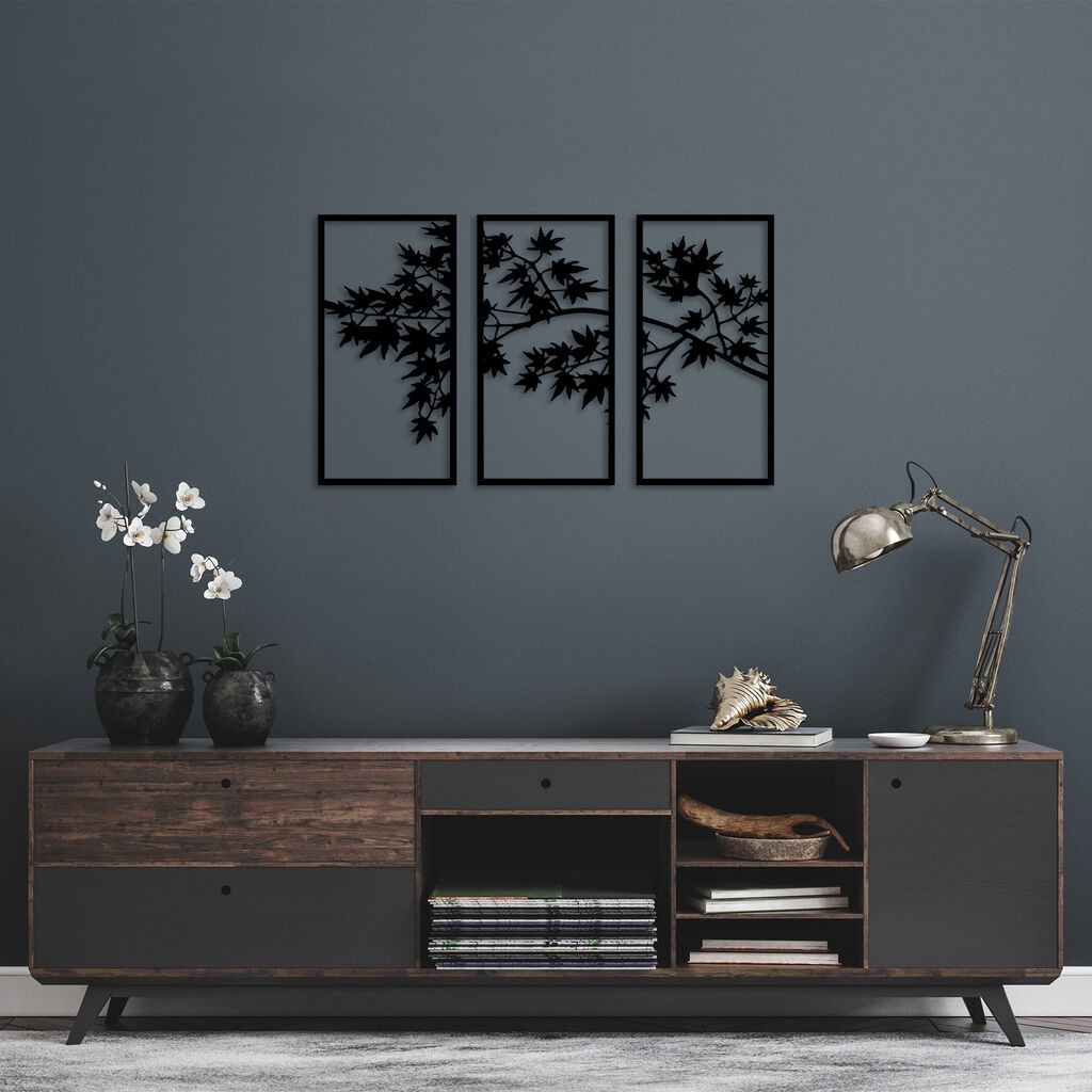 Wallity Zidna dekoracija Grana drveta-281, Crna