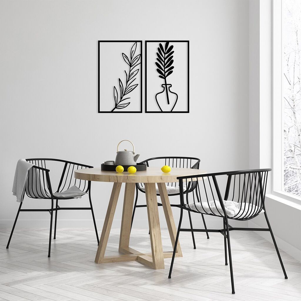 Wallity Zidna dekoracija boemskog stila, crna