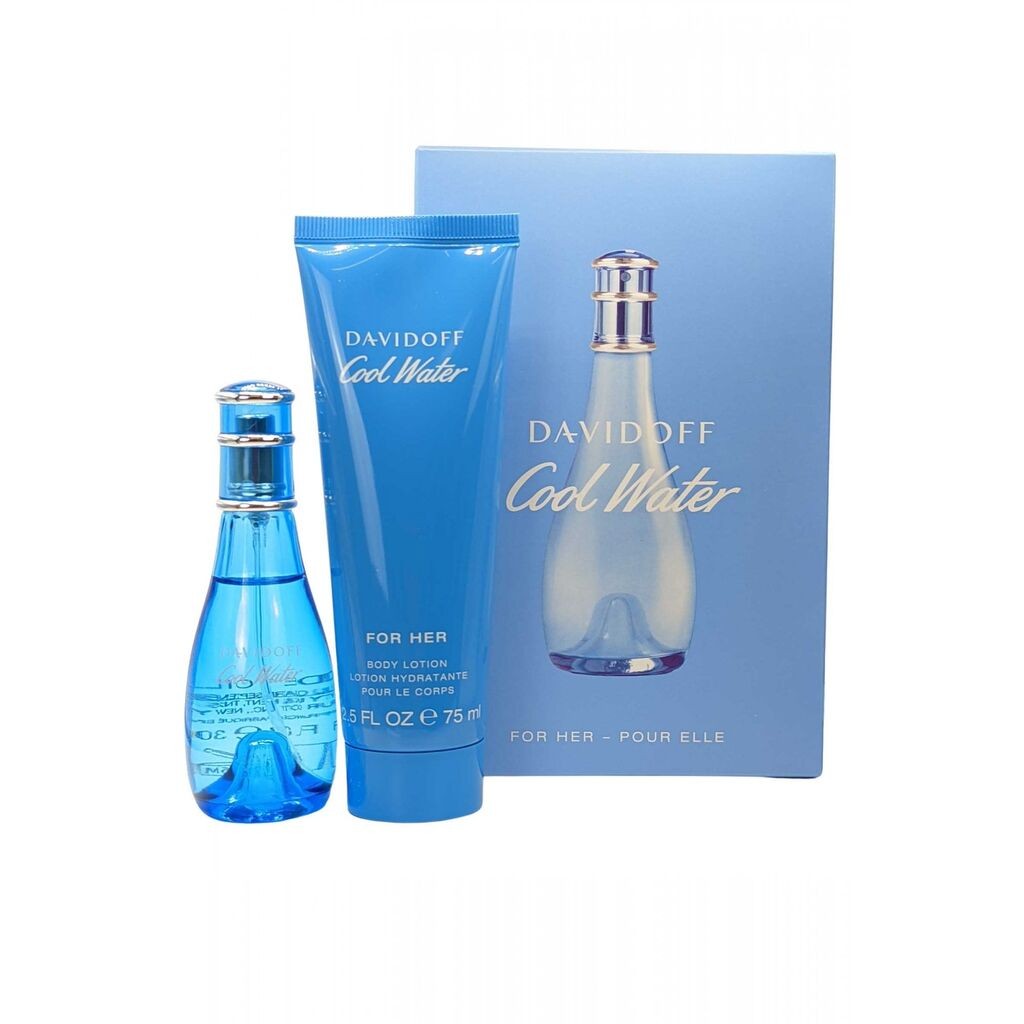 Davidoff Ženski parfem i mleko za teloCool Water, 30ml + 75ml
