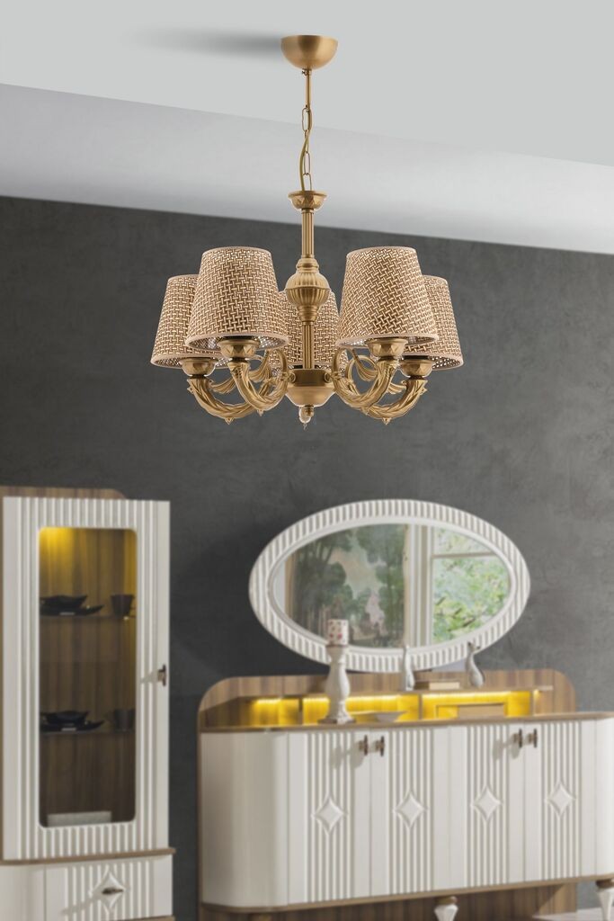 Opviq luster Fiona Hazeran, 15x10x13cm, IP20, zlatna boja