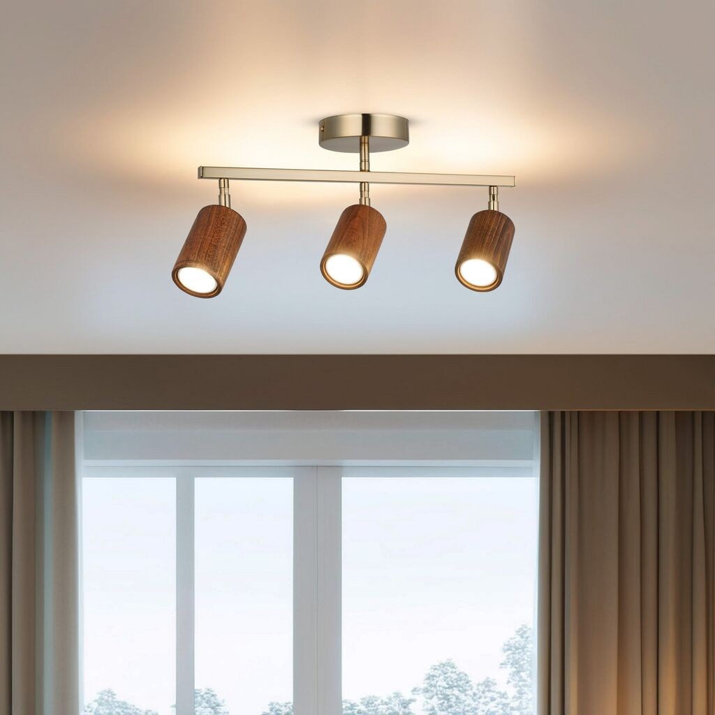 Opviq Luster Legno-52-13, O6.5, 10cm, IP20 zlatno-smeđa boja