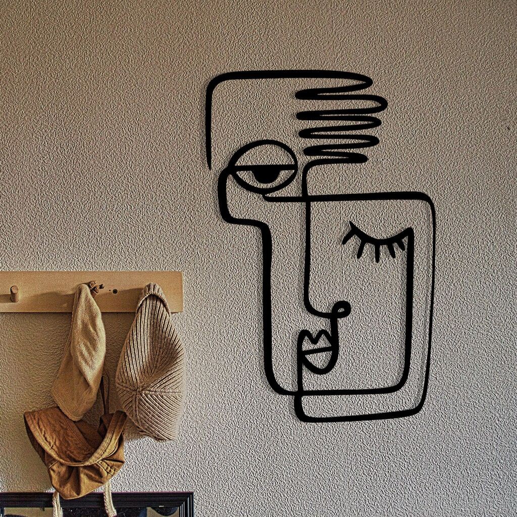 Wallity Zidna dekoracija Cara mia, 36x55cm, Crna