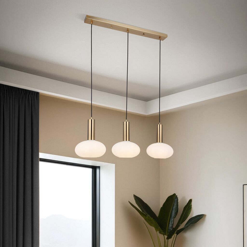 Opviq Luster Kabo-52-03, O19, 12cm, IP20 zlatno-bijela boja