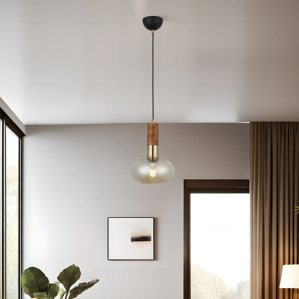 Opviq Luster Hena-52-01, O19, 11,5 cm, IP20 Crno-smeđa