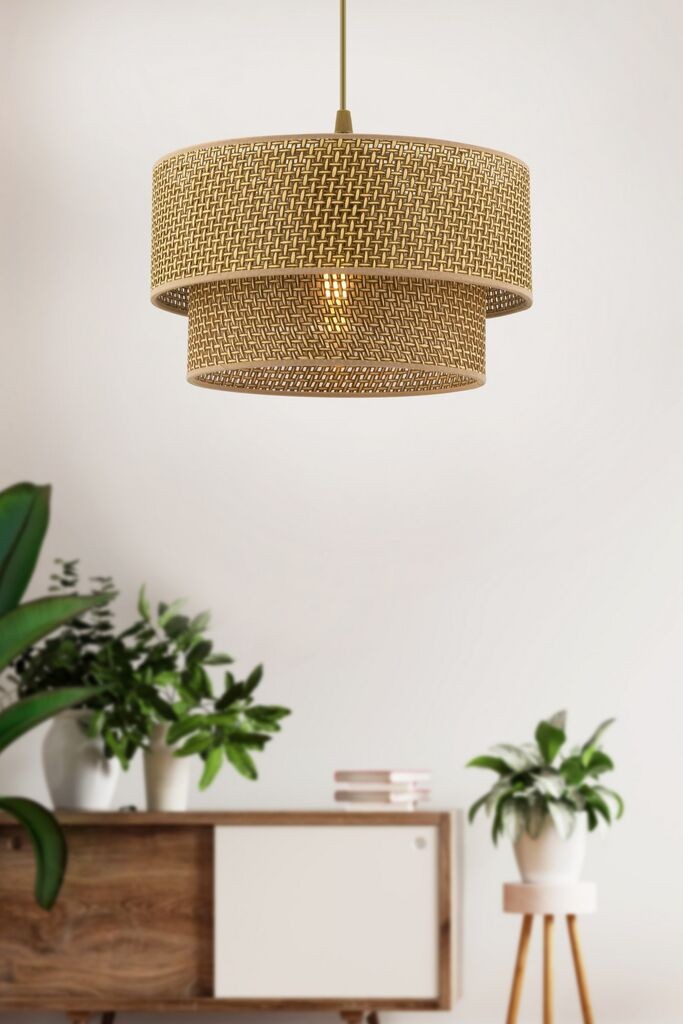 Opviq Luster Echo, 30x30cm, zlatno-bež boja