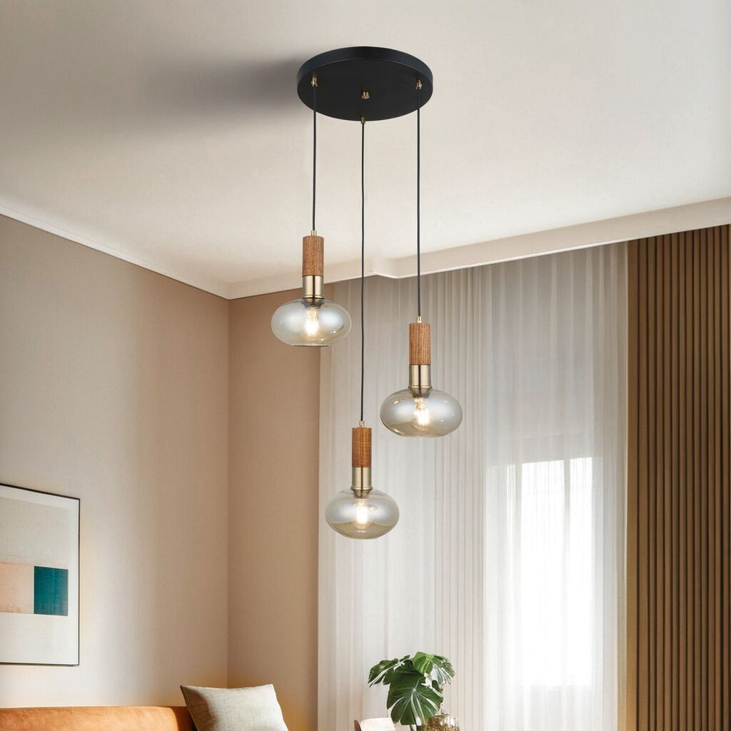 Opviq Luster Hena-52-03, O19, 11,5 cm, IP20 Crno-smeđa